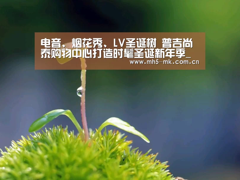 电音、烟花秀、LV圣诞树 普吉尚泰购物中心打造时髦圣诞新年季_ 首页入口(图2) MK体育